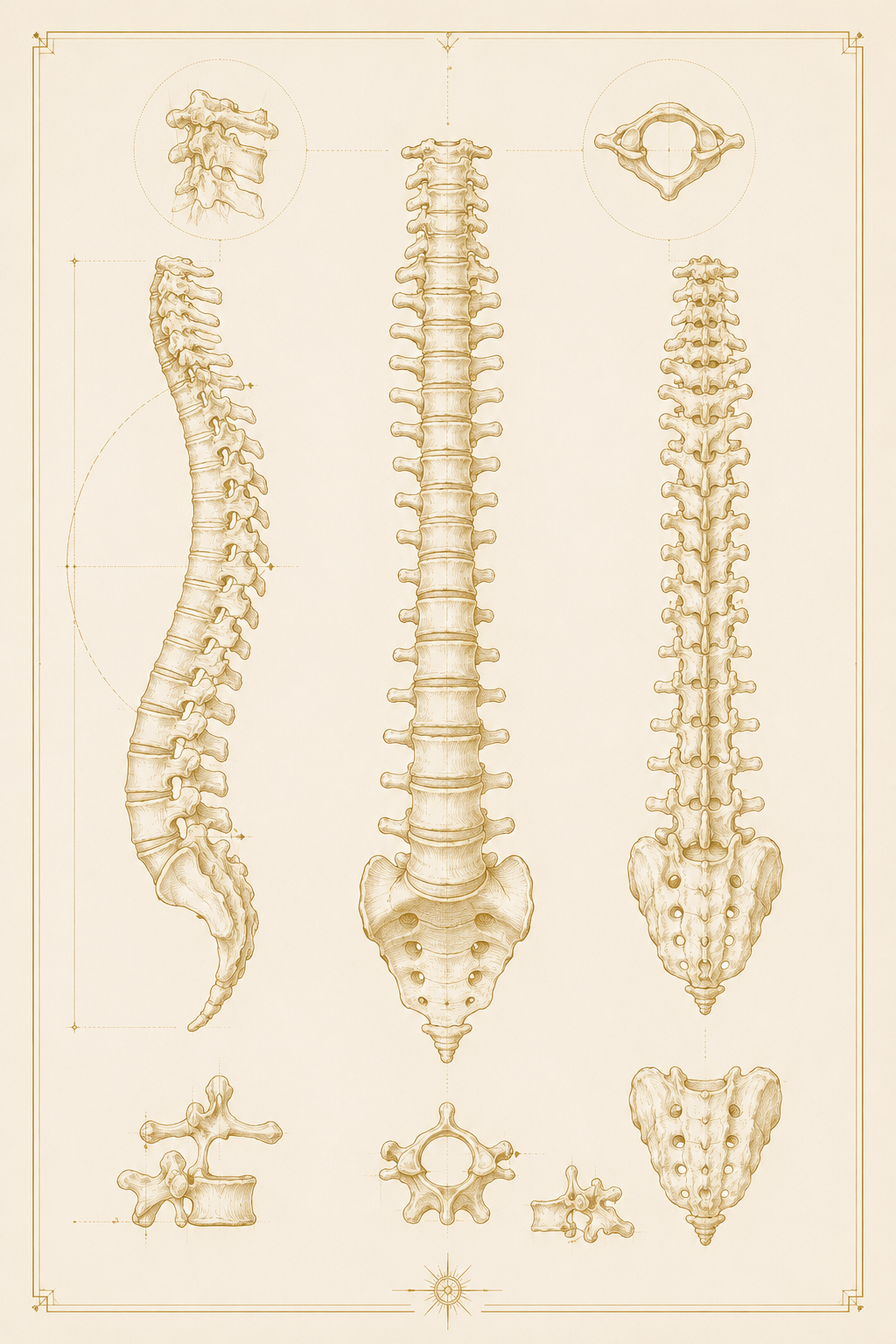 Anatomía de columna vertebral
